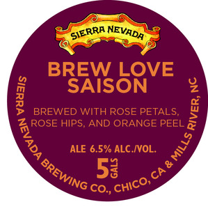 Sierra Nevada Brew Love Saison December 2015