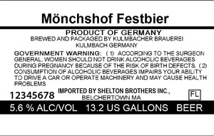 Kulmbacher Brauerei Monschof Festbier