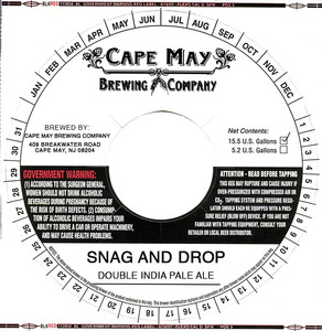 Snag And Drop Double India Pale Ale December 2015