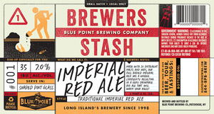 Blue Point Brewing Company Brewer's Stash Imperial Red December 2015