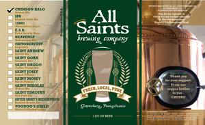 All Saints Brewing Co. Crowler Label Halo January 2016