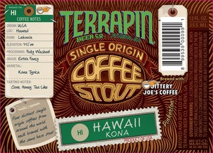 Terrapin Single Origin Coffee Stout: Hawaii