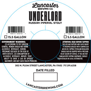 Lancaster Brewing Co. Underlord December 2015