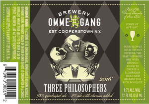 Ommegang Three Philosophers December 2015