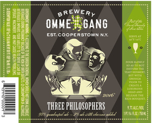 Ommegang Three Philosophers December 2015