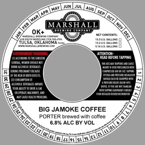 Marshall Brewing Company Big Jamoke Coffee December 2015