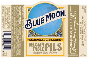 Blue Moon Belgian Table Pils January 2016