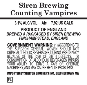 Siren Brewing Counting Vampires