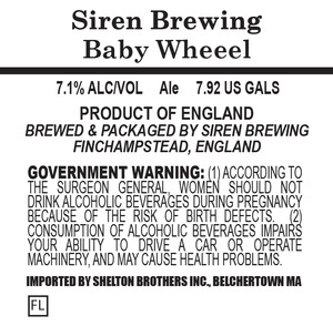 Siren Brewing Baby Wheeel December 2015