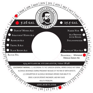 Adelbert's Brewery Whimsical Series December 2015