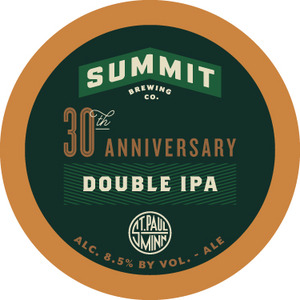 Summit Brewing Company 30th Anniversary Double IPA December 2015
