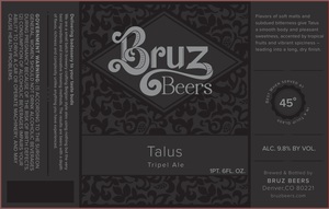 Talus Tripel Ale December 2015