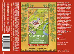 New Belgium Brewing Mothership Wit January 2016