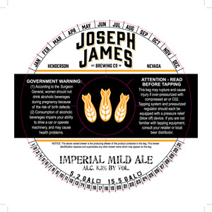 Joseph James Brewing Co., Inc. Imperial Mild