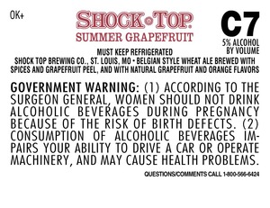 Shock Top Summer Grapefruit