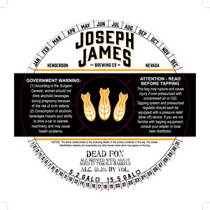 Joseph James Brewing Co., Inc. Dead Fox