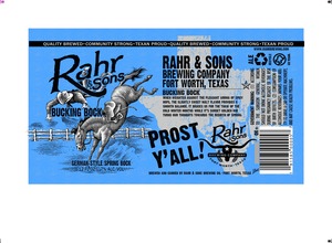 Rahr & Sons Brewing Co., LP Bucking Bock