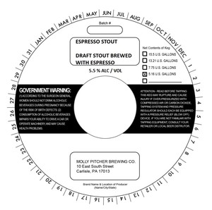 Molly Pitcher Brewing Company Espresso Stout