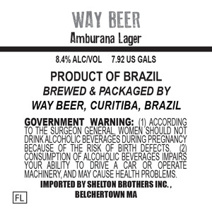 Way Beer Amburana Lager December 2015