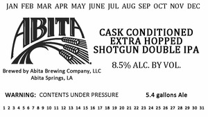 Abita Extra Hopped Shotgun Double IPA December 2015