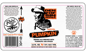 Rahr & Sons Brewing Co., LP Pumpkin Ale January 2016