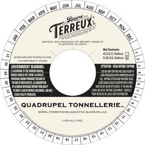 Bruery Terreux Quadrupel Tonnellerie