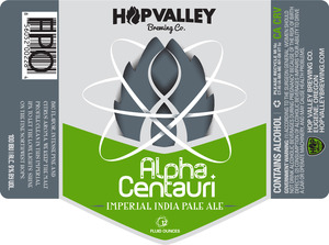 Hop Valley Brewing Co. Alpha Centauri