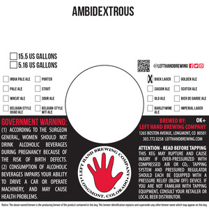 Left Hand Brewing Company Ambidextrous