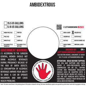 Left Hand Brewing Company Ambidextrous