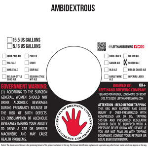 Left Hand Brewing Company Ambidextrous January 2016