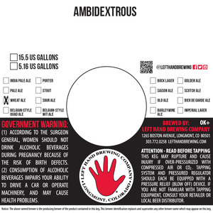 Left Hand Brewing Company Ambidextrous