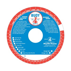 Buoy Beer Company Cream Ale December 2015
