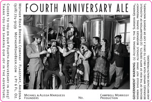 Fourth Anniversary Ale December 2015