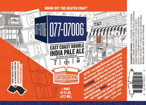 Carton Brewing Co. 077-07006 December 2015