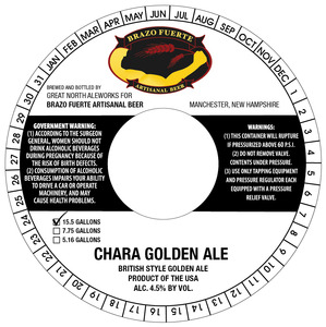 Brazo Fuerte Artisanal Beer Chara Golden Ale