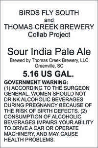 Thomas Creek Brewery Sour IPA January 2016
