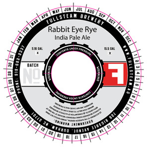 Fullsteam Brewery Rabbit Eye Rye