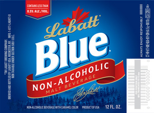 Labatt Blue Non-alcoholic January 2016