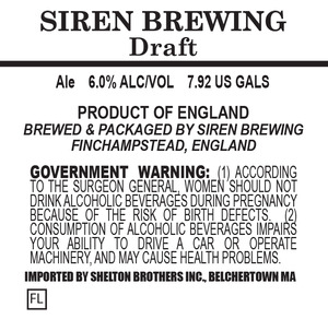 Siren Brewing Draft