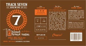 Blood Transfusion Wheat India Pale Ale January 2016