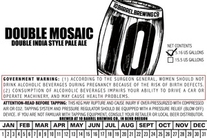 10 Barrel Brewing Co. Double Mosaic January 2016