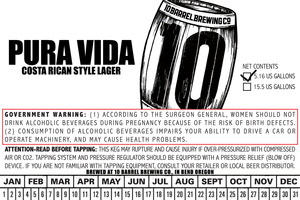 10 Barrel Brewing Co. Pura Vida January 2016