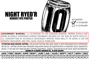 10 Barrel Brewing Co. Night Ryed'r January 2016