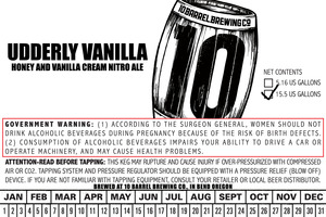 10 Barrel Brewing Co. Udderly Vanilla January 2016