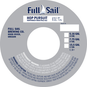 Full Sail Hop Pursuit IPA January 2016