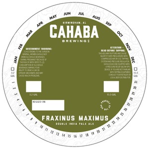 Fraxinus Maximus Double India Pale Ale January 2016