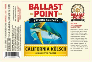 Ballast Point California Kolsch January 2016