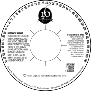 16 Mile Brewing Company, Inc Peter's Deptford Retreat January 2016