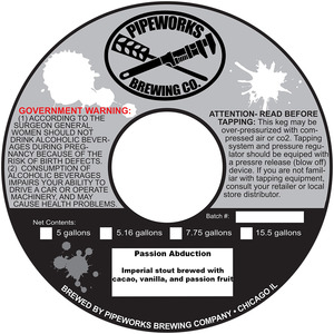 Pipeworks Brewing Company Passion Abduction
