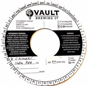 Vault Brewing Company January 2016